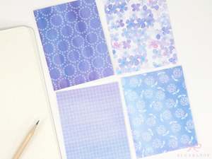 Full Half Quarter Boxes: Opaque Quarter Letter Sized Printed Paper Stickers for Journaling Planners & Bujo: Passport Sized