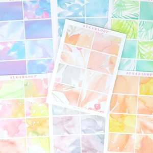 Full Half Quarter Boxes: Half Box Appointment Labels Bujo Planner Stickers: 1.5 in (38 mm) wide & 1 in (25 mm) tall