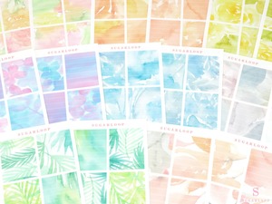 Full Boxes Lined Checklist Bujo Planner Stickers: Various Colors