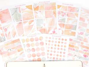 Color Palette Deco Stickers for Journals & Planners: Sugarberry