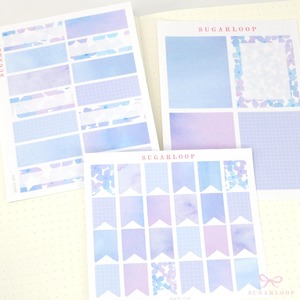 Color Palette Deco Stickers for Journals & Planners: Hydrangea