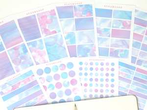 Color Palette Deco Stickers for Journals & Planners: Misty