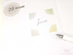 Round Bujo & Planner Deco Label Stickers: Doily Style