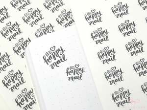 Happy Mail Bujo Planner Stickers: Ink Wash