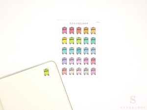 Cute Patterned Travel Suitcase Planner & Journal Stickers – Holiday & Trip Pla&hellip;