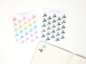 Vacuum Cleaner Cleaning Icon Bujo Planner Stickers - Rainbow or Neutral