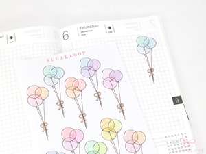 Birthday Balloon Sticker Sheet for Planners and Journals: Special Occasion Anniv&hellip;