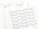 Pastel Bunting Flag Planner Stickers for Birthday & Celebration Planning