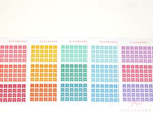 Mini Date Flag Planner and Journal Stickers: Bundle Available  Re-date  Undated &hellip;