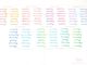 Watercolor Days Of The Week Bujo Planner Stickers: 1.25in (31mm) & 1.5in (40 mm)