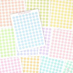 Dots To Do Checklists: Mini Dot Round Circle Bujo Planner Stickers: 0.25” (6 mm)