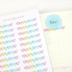 Weekly Habit Tracker Vertical Sidebar Bujo Planner Stickers: 1.5in(38 mm) Wide