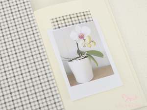 Washi Paper Printed Pattern Sheet for Planners and Journals: Grey Gingham