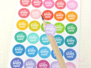 Happy Mail Planner Stickers: Journaling  Snail Mail  Penpal