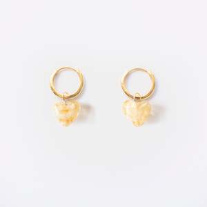 Products: AMORE | Buttercup Cloudy Glass Hearts