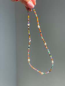 Products: ONE-OFF ORANGE Sea Glass | Necklace