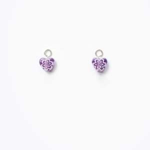 MINI CHARMS Purple Hearts | Earring Charms