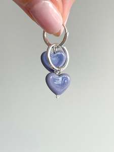 ONE-OFF AMORE | Flat Lavender Earrings