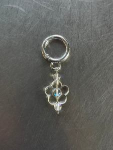 1 LEFT Keychains | Clear Flower