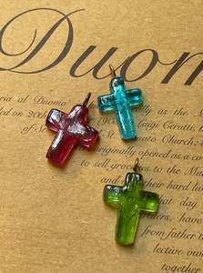 Products: Greek Glass Cross | NECKLACE CHARM