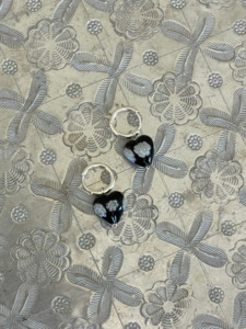 Earrings: Amore Black Lace Heart | EARRINGS