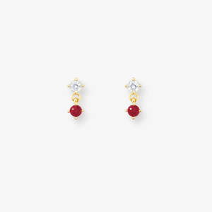 Products: Droplet Studs | Ruby Red