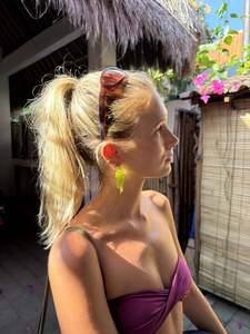 Products: Capiz Shell Earrings | Khaki