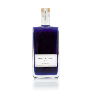 Fruit Infused Gins: Rose & Twig Blueberry Gin 700ml