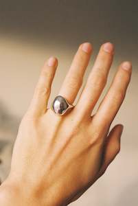 Egg Ring in Silver