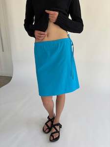 Bottoms: Straight Skirt in Turquoise