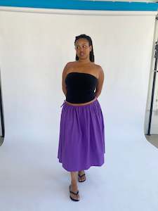 Bottoms: Tie Skirt in Purple