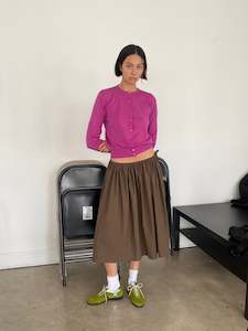 Tie Skirt in Chocolate