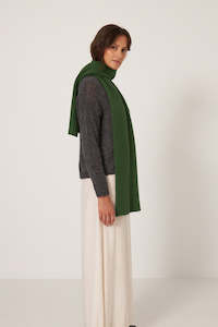 Accessories: Ripple Scarf in Herb Green