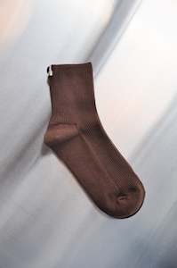 Accessories: Short Everyday Sock in Brown