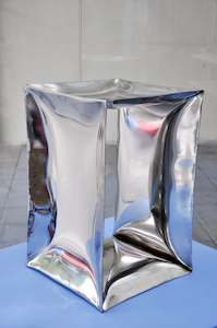 Homewear: Polished Stainless Steel Hydroform Stool