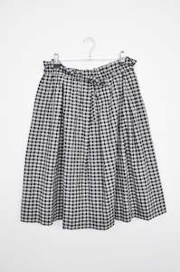 Kowtow Skirt Gingham - black/white