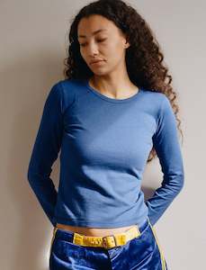 Longsleeve Mini Tee in Denim