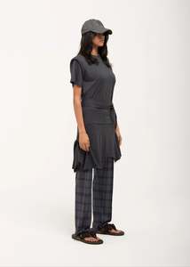 Puff Skirt in Charcoal Marle