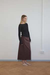 Mid Day Skirt in Umber