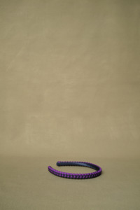 Hats: Braided headband in Ink/Verbena