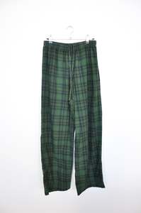 All: Penny Sage Tartan Pants - green/navy