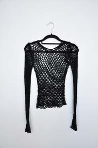 Junya Watanabe Open Knit- black