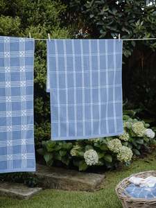 Sorn Bath Towel in Celeste & Chalk