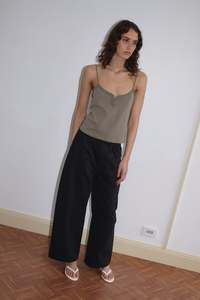 Bottoms: Pleat Pant in Black
