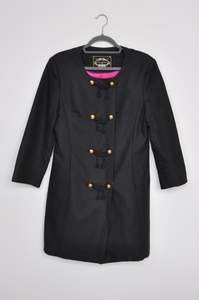 Yvonne Bennett Coat - black/gold buttons
