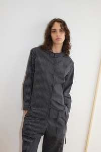 Tops: Left Shirt in Mono Stripe
