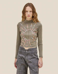 Baby Lapped Turtleneck in Flash