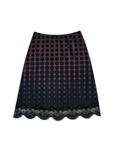 Print Slip Skirt in Spot
