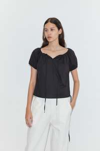 New Arrivals: Tie Top in Black