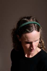 Hats: Braided Headband in Parsley/Olive
